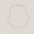 Red Silk Keshi Pearl Necklace
