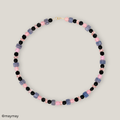 Black & Pink Glass Necklace