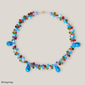 Dotty Drop Blue Necklace