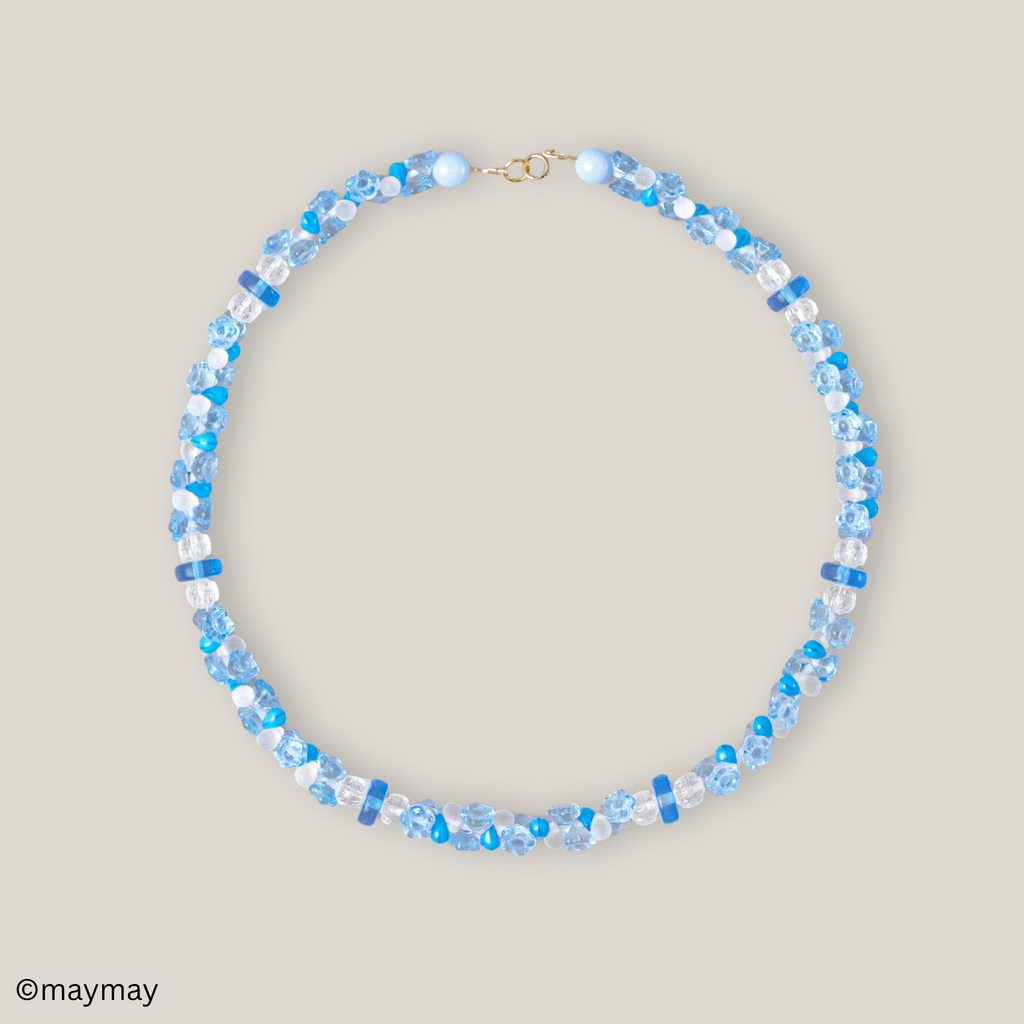 Aqua Flower Necklace