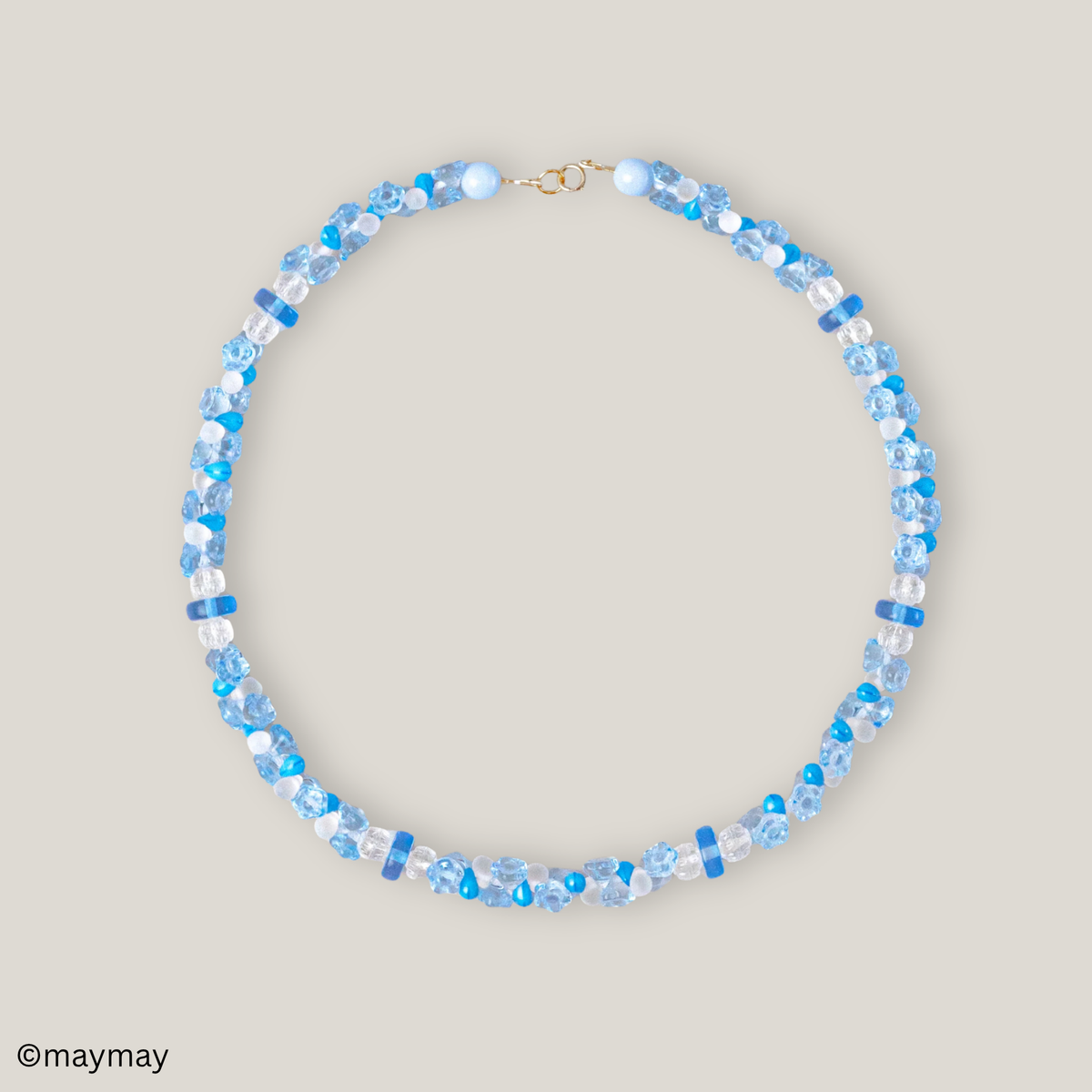 Aqua Flower Necklace