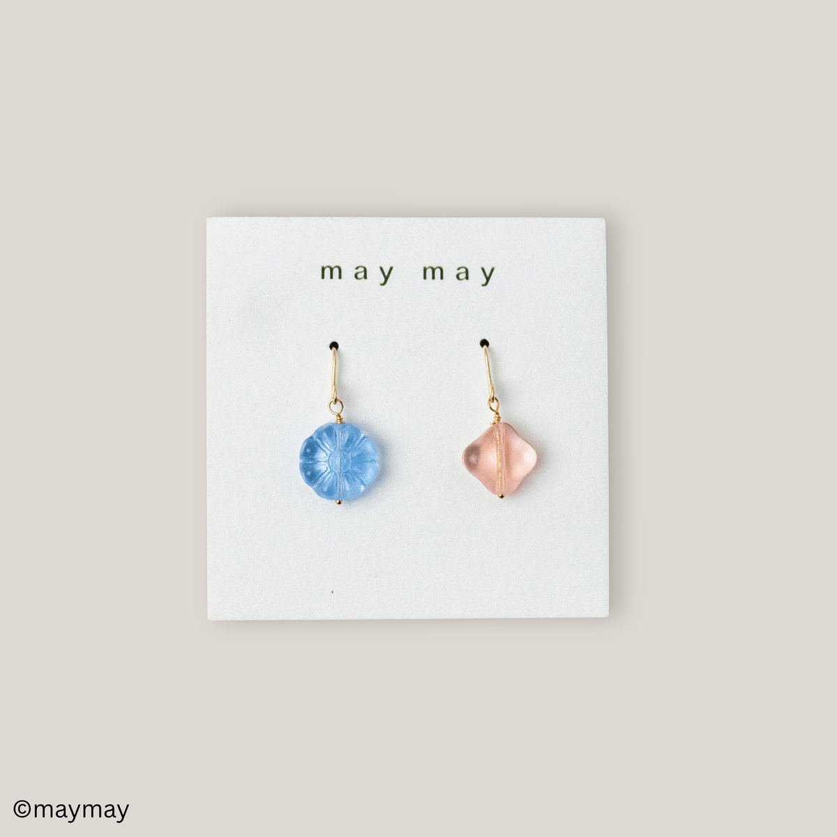 Pink and Blue Earrings