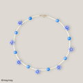 Blue Daisy Necklace