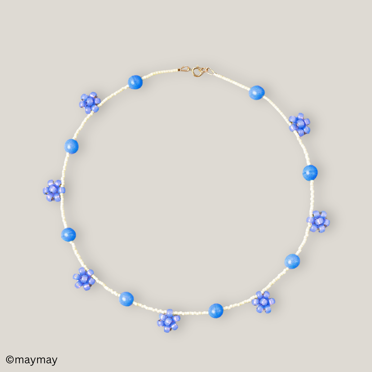 Blue Daisy Necklace