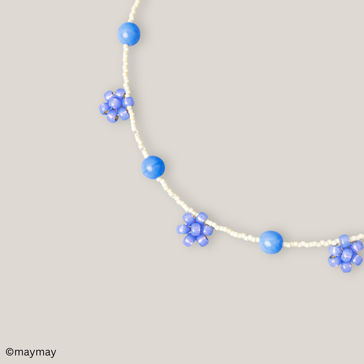 Blue Daisy Necklace