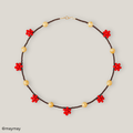 Red Daisy Necklace