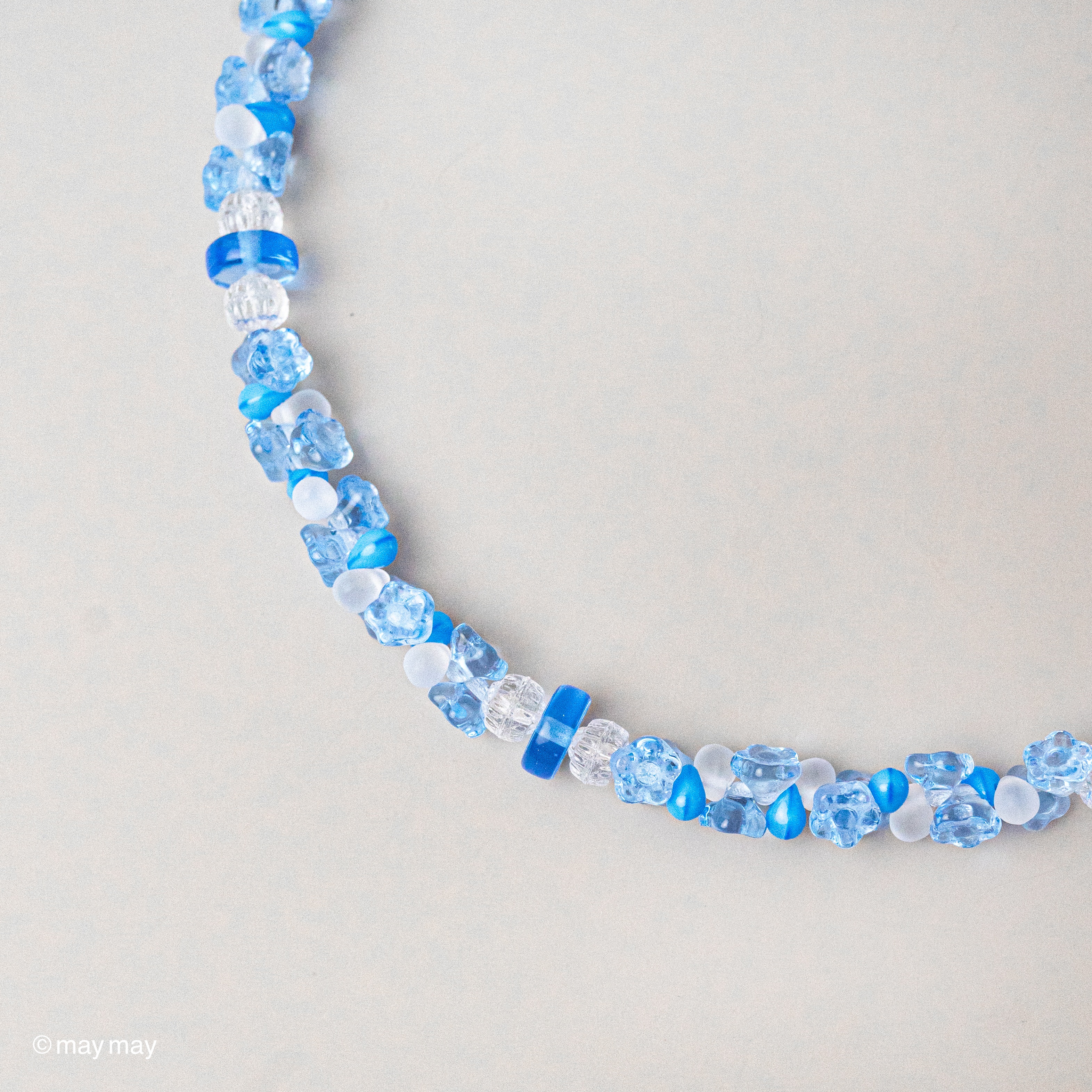 Aqua Flower Necklace