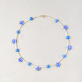 Blue Daisy Necklace