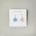 Pink and Blue Earrings
