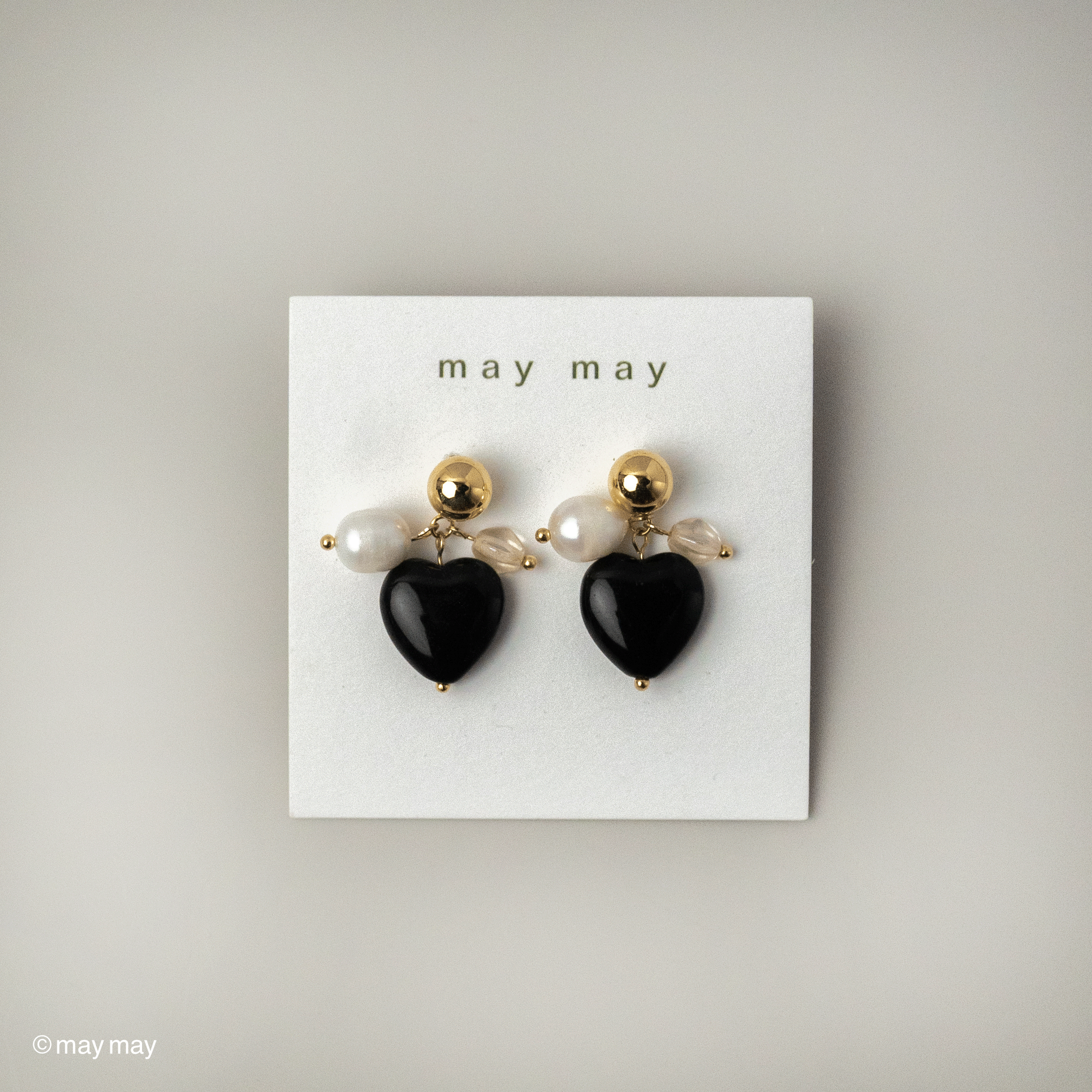 Black Heart Earrings