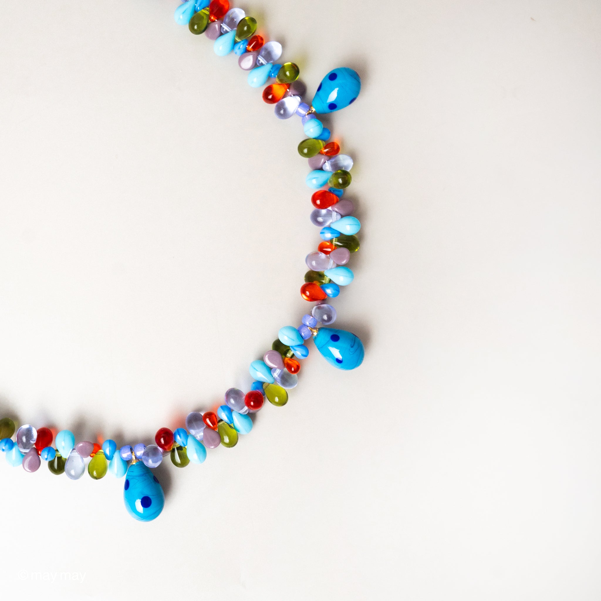 Dotty Drop Blue Necklace