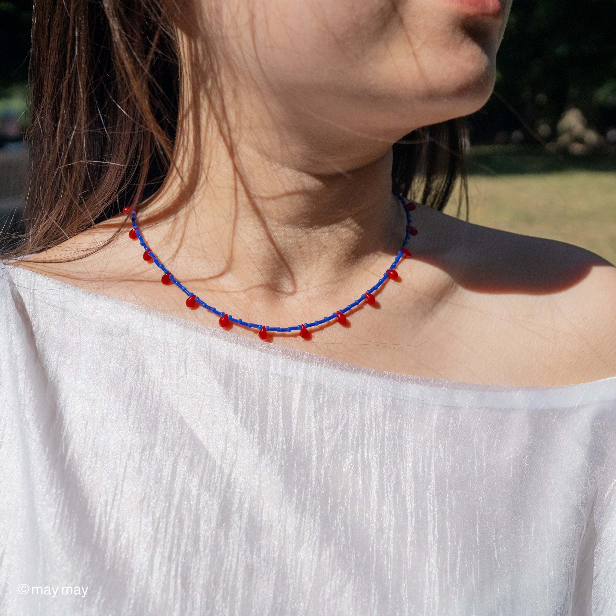Crimson Drop Necklace