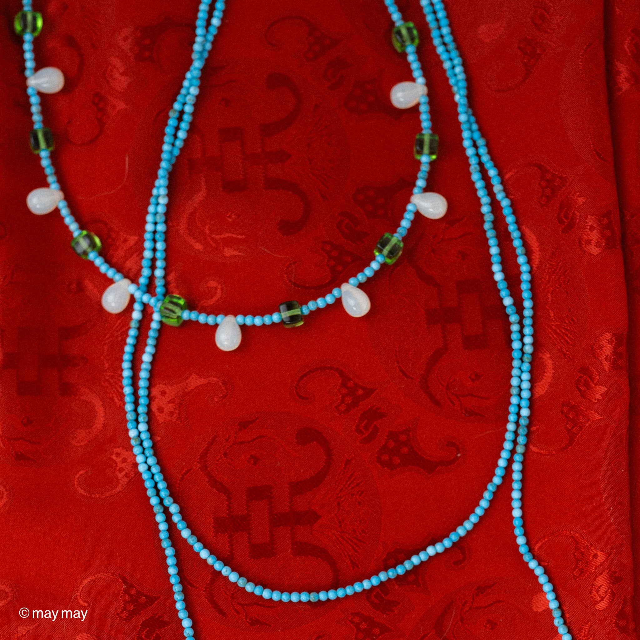 Turquoise Long Strand Necklace/Bracelet