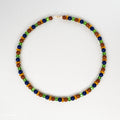 Brown & Navy Glass Necklace