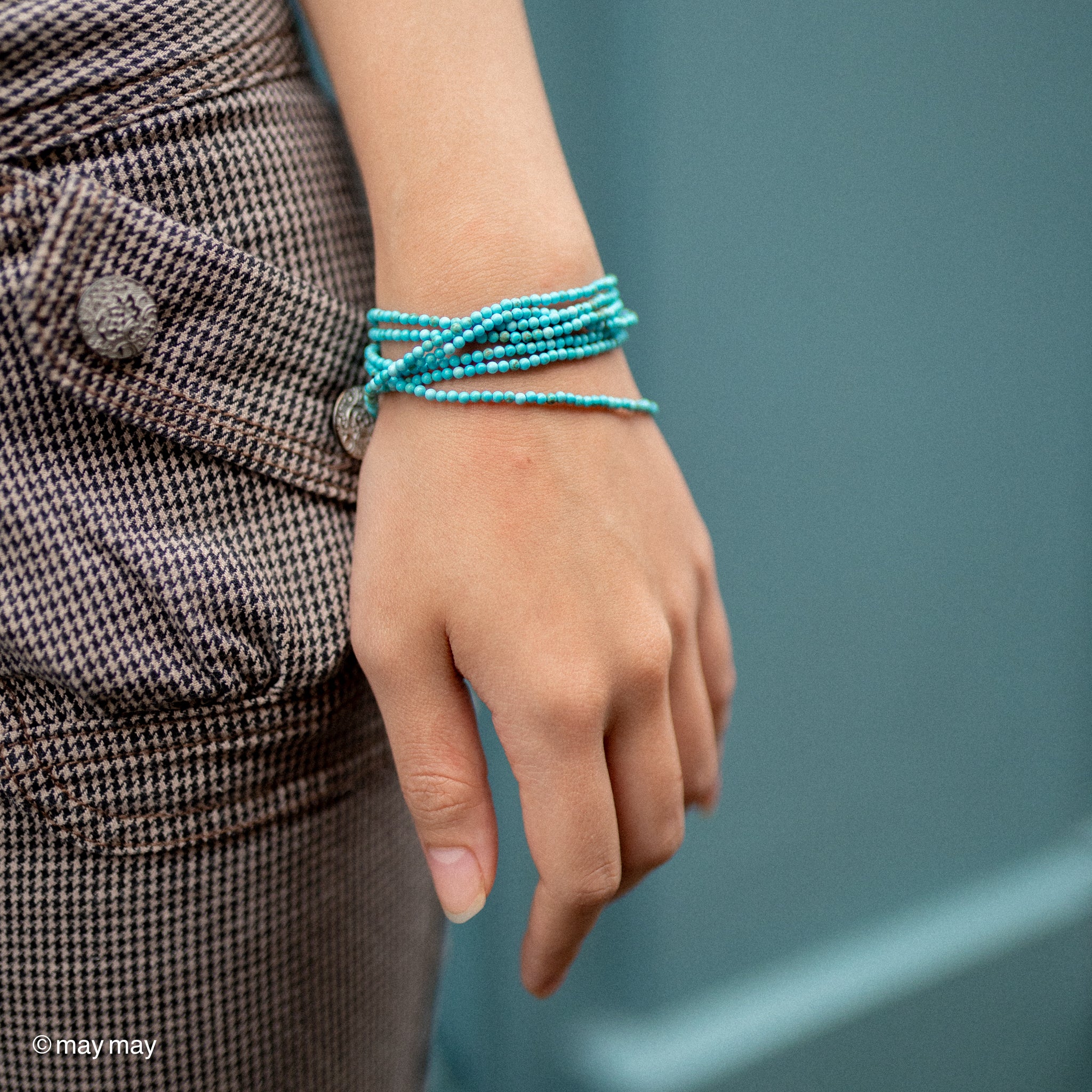 Turquoise Long Strand Necklace/Bracelet